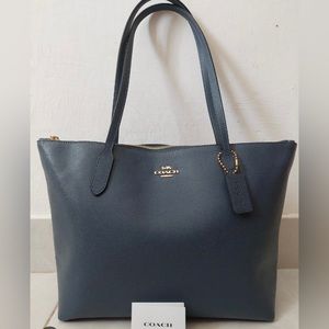 Coach City Top Tote in denim